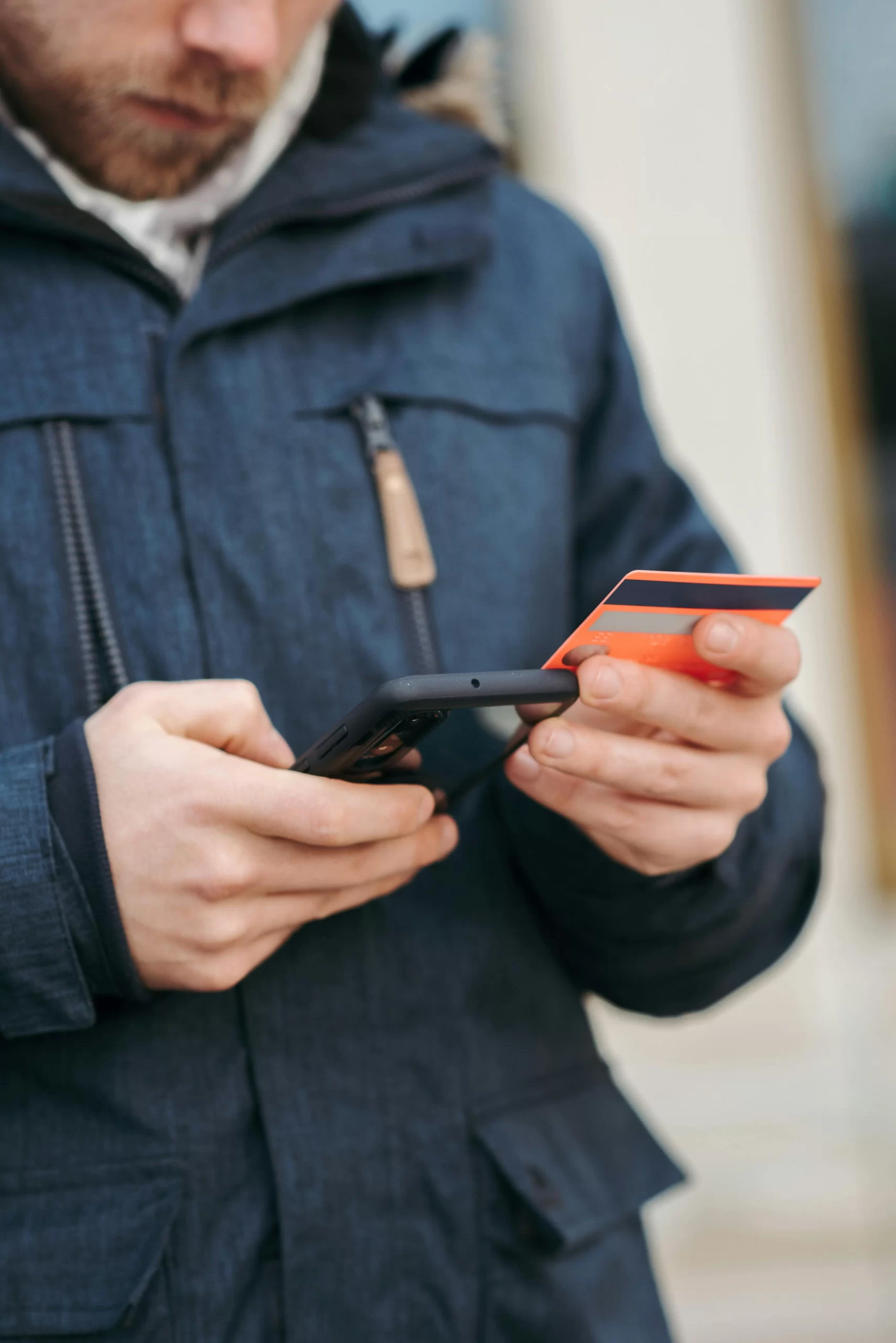 Man Paying For Something on Phone